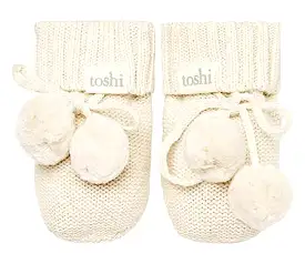 Toshi Organic Booties Marley Cream