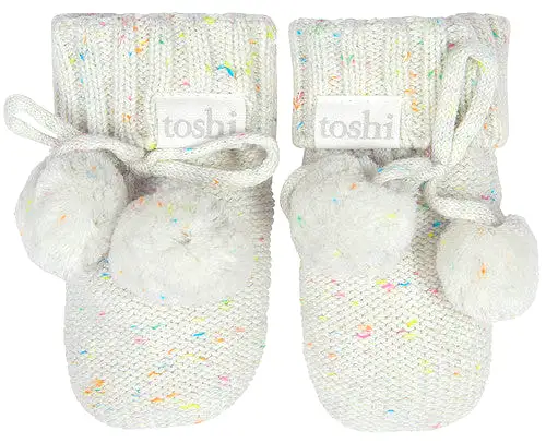 Toshi Organic Booties Marley Snowflake