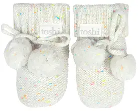 Toshi Organic Booties Marley Snowflake