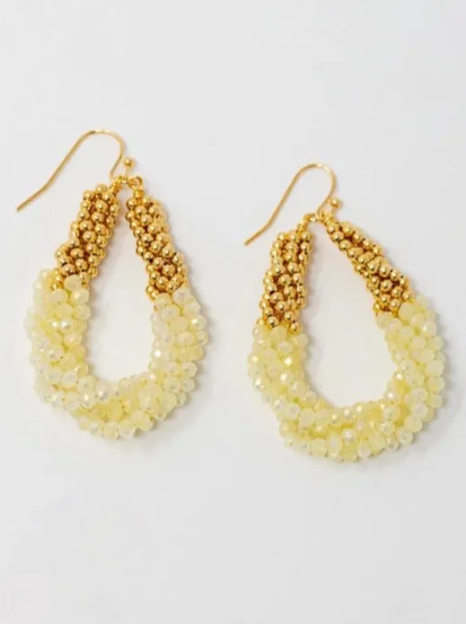 Twisted Crystal Earring