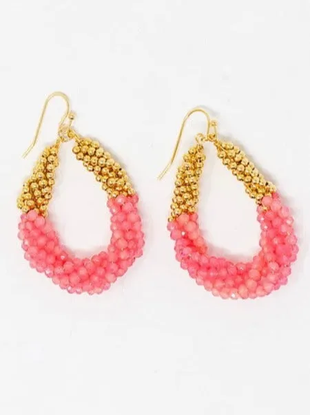 Twisted Crystal Earring