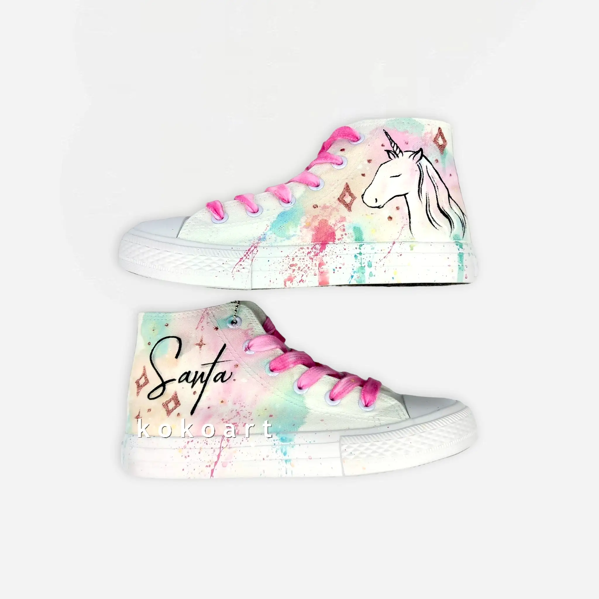 Unicorn Hand Painted Shoes