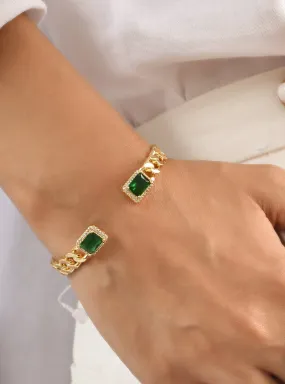 Vellore Emerald Cuff Bangle