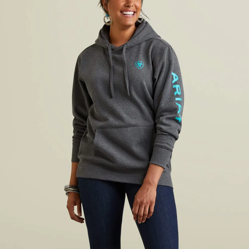 Versatile Ariat Womens Logo Hoodie | Outerwear | Grey