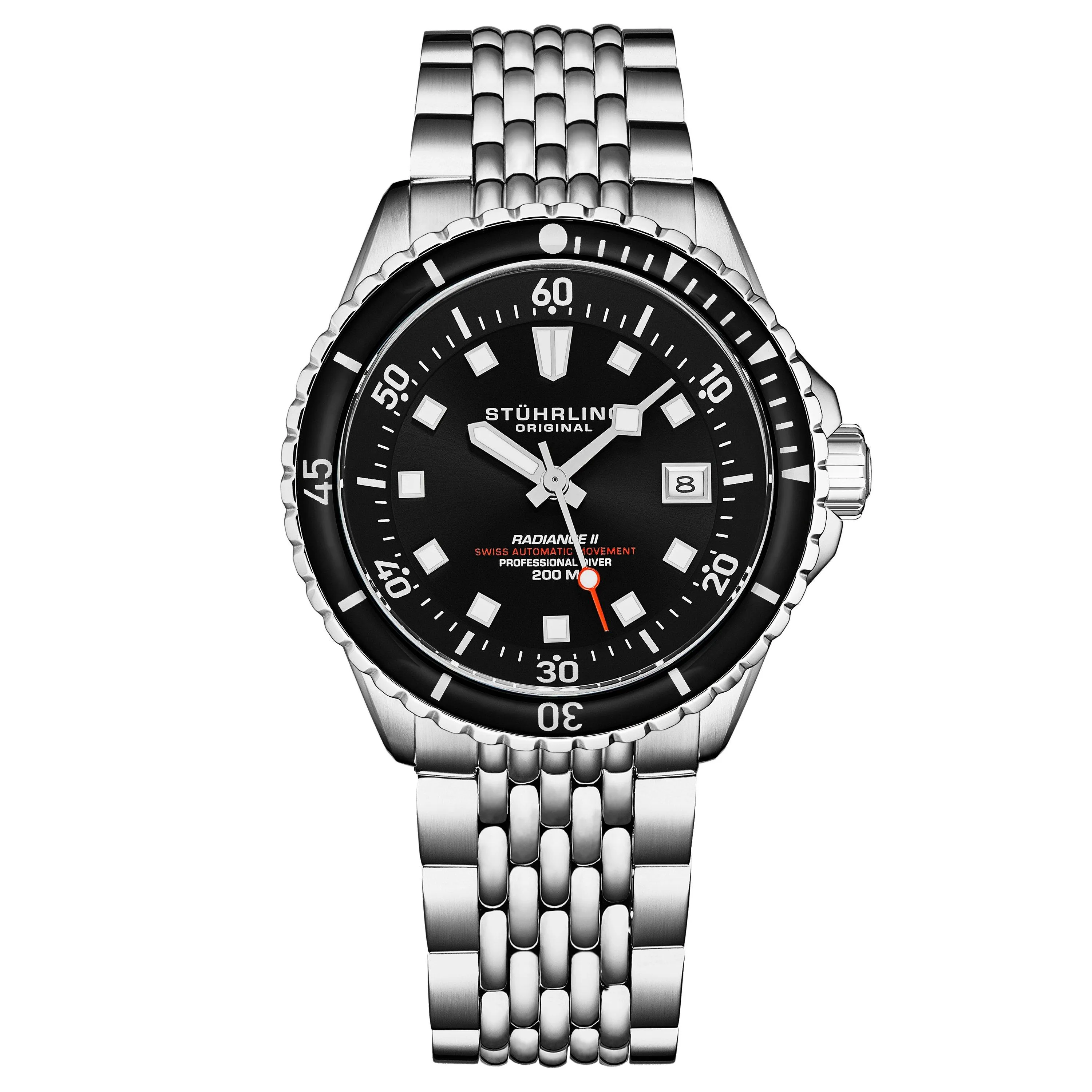 Watches | Swiss Automatic Depthmaster Radiance Diver Watch Stainless Steel Case With rotating Unidirectional Bezel and Stainless