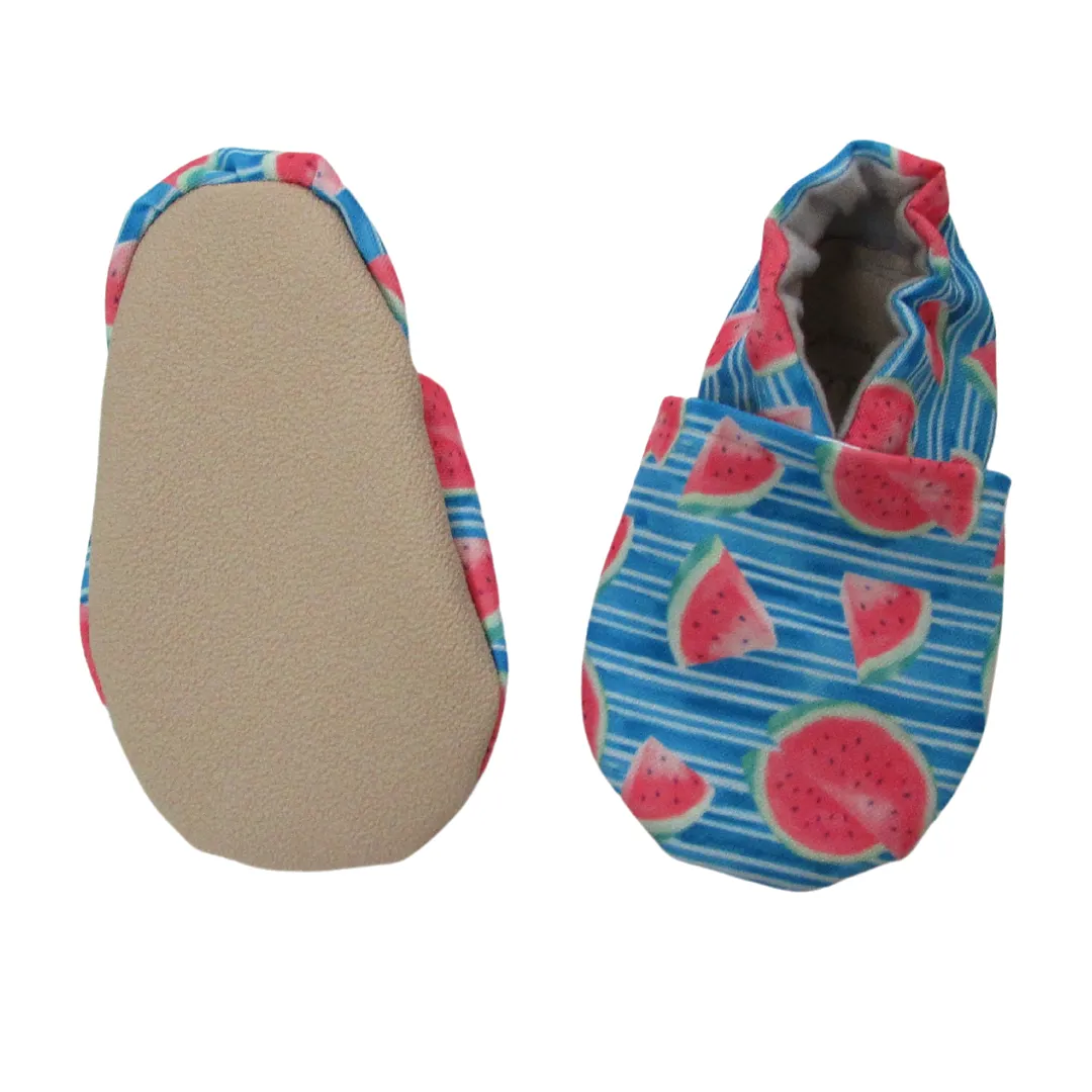 Watermelon Stripes Canvas Baby Shoes