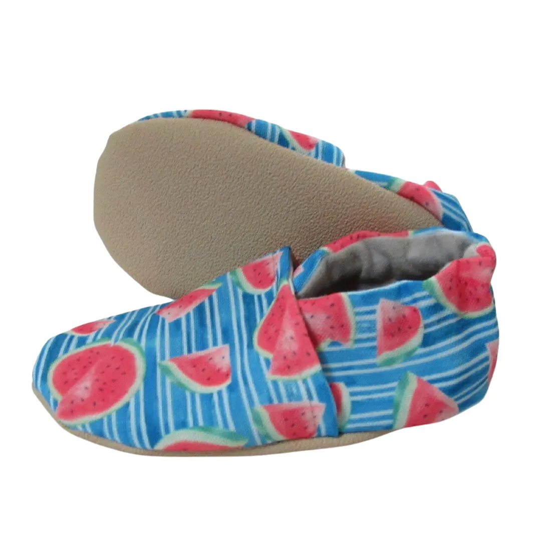 Watermelon Stripes Canvas Baby Shoes