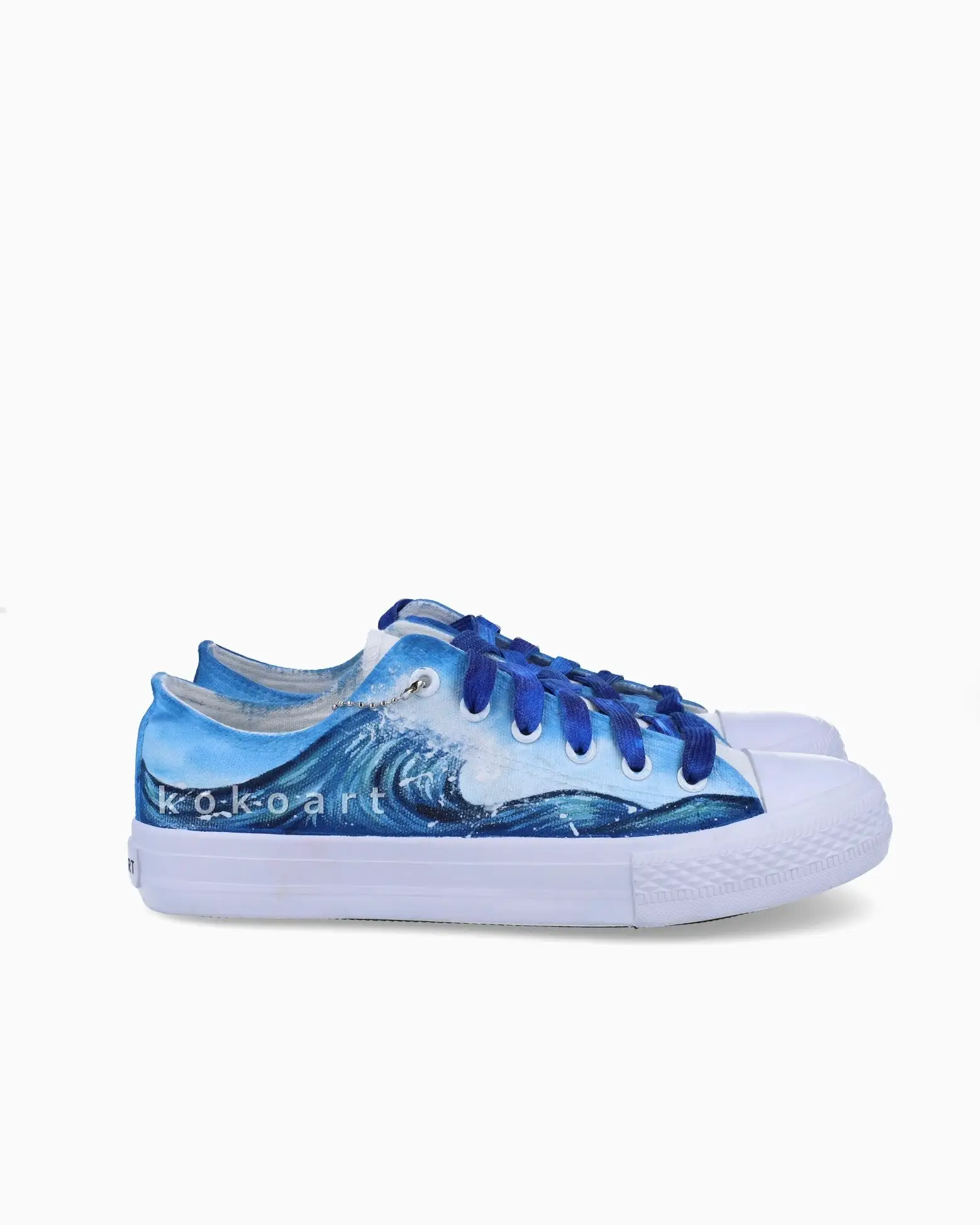 Waves Hand Painted Shoes