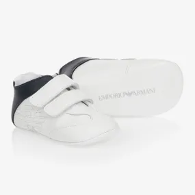 White Leather Baby Shoes