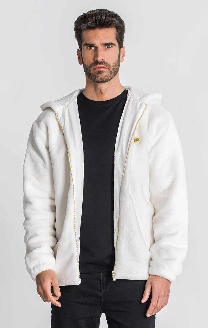 White Newcastle Hoodie Jacket