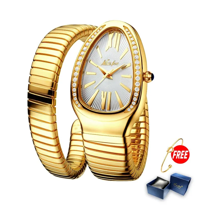 Women's Watches Snake Shape Luxury Wrist Watch For Women