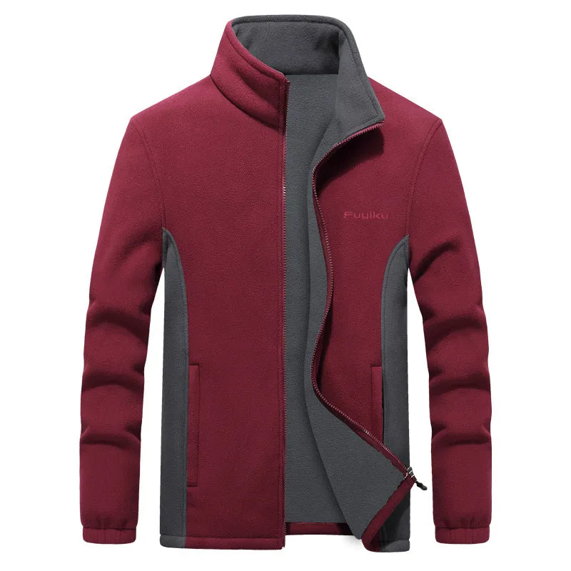 Xituodai Men's Fleece Jacket Autumn Spring Large Size Big and Tall Men Clothing Jacket Liner Cardigan Plus Size Coat Male 9XL 8X