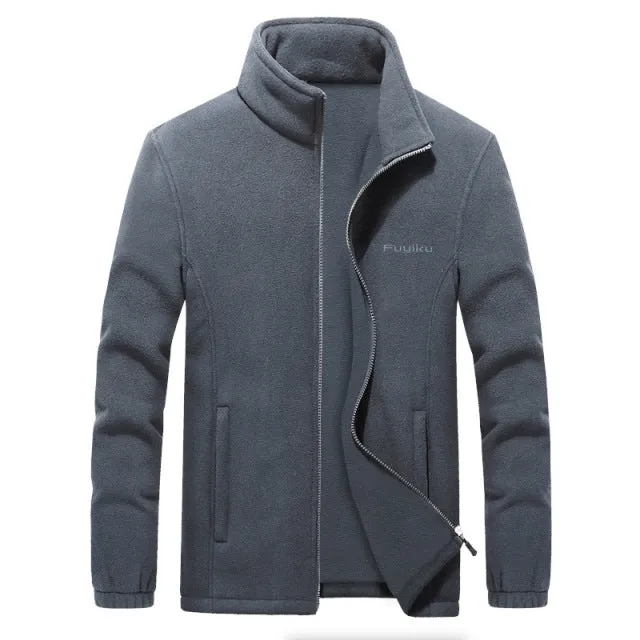 Xituodai Men's Fleece Jacket Autumn Spring Large Size Big and Tall Men Clothing Jacket Liner Cardigan Plus Size Coat Male 9XL 8X