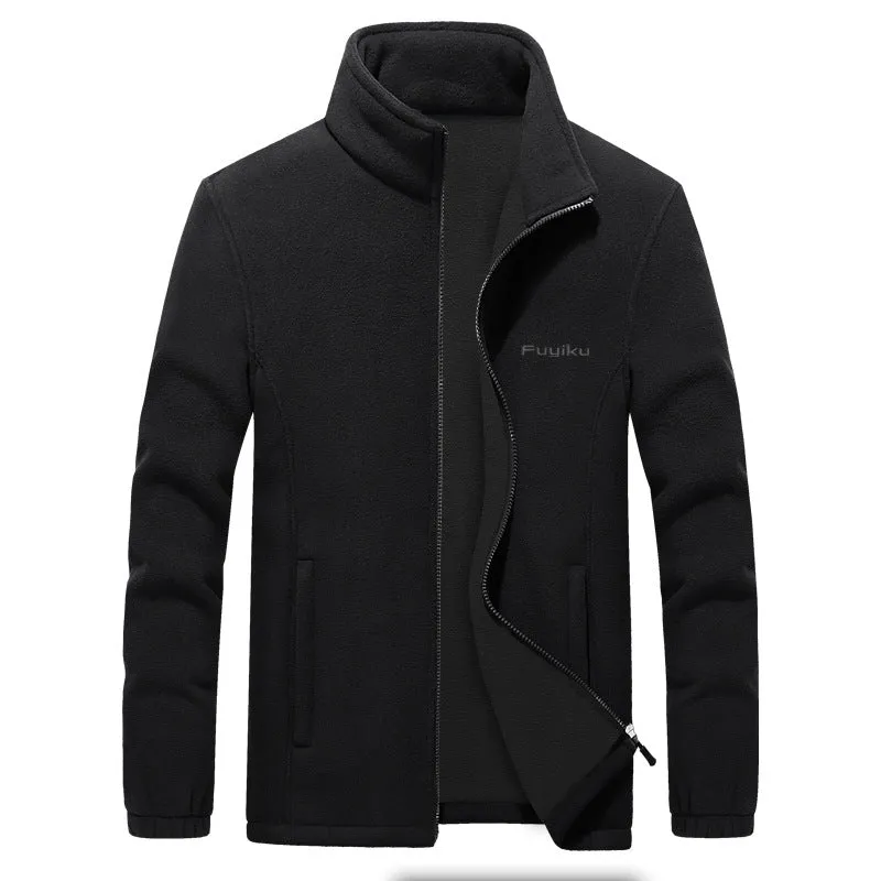 Xituodai Men's Fleece Jacket Autumn Spring Large Size Big and Tall Men Clothing Jacket Liner Cardigan Plus Size Coat Male 9XL 8X