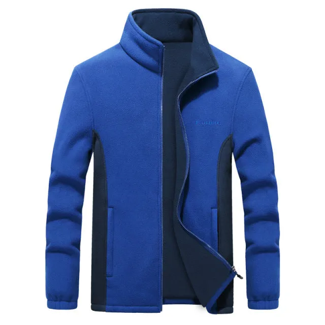 Xituodai Men's Fleece Jacket Autumn Spring Large Size Big and Tall Men Clothing Jacket Liner Cardigan Plus Size Coat Male 9XL 8X